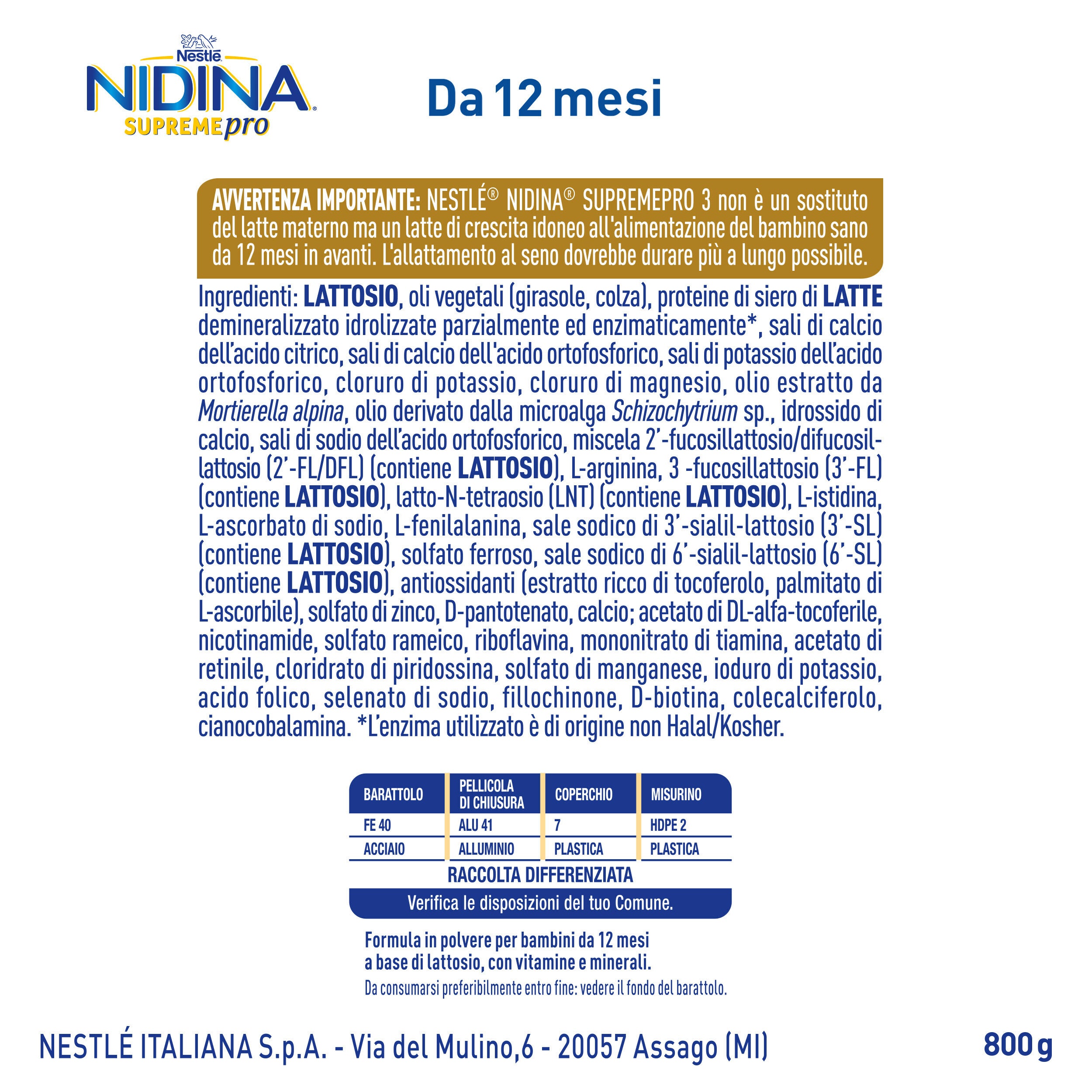 NIDINA SUPREMEpro 3 Polvere