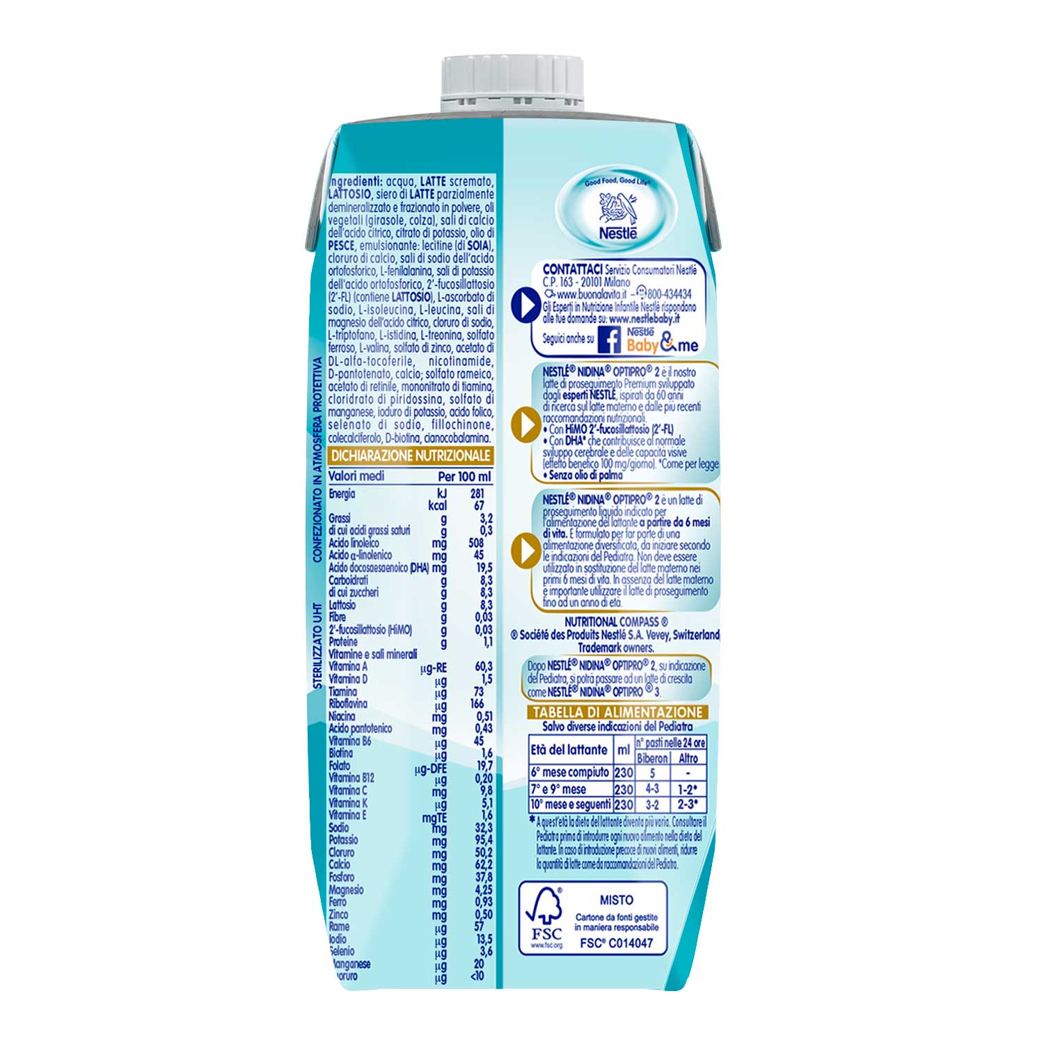 Nestlé NIDINA OPTIPRO 2 LIQUIDO